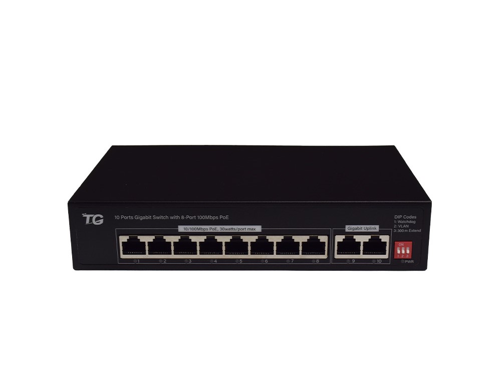 tg-a2710rgu-i-2 سویچ شبکه 8 پورت تی جی با 2 پورت آپلینک 1000 TG-A2710RGU-I - تصویر 1